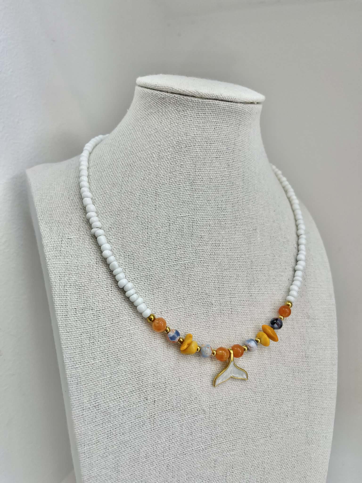 Coral Mermaid Necklace