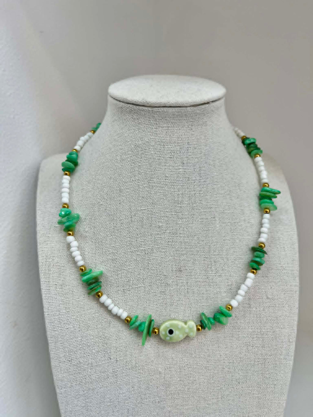 Green Fish Necklace