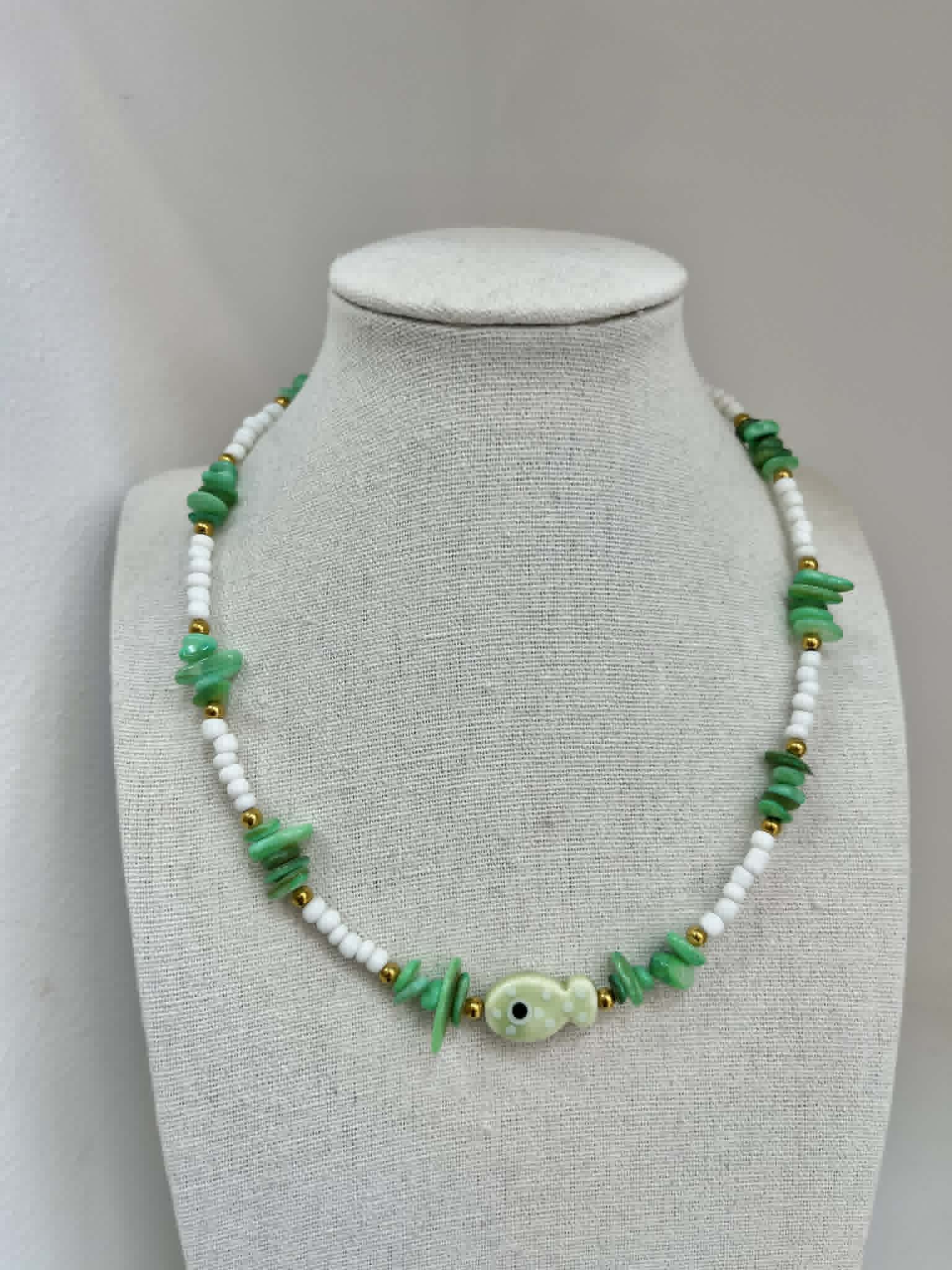 Green Fish Necklace