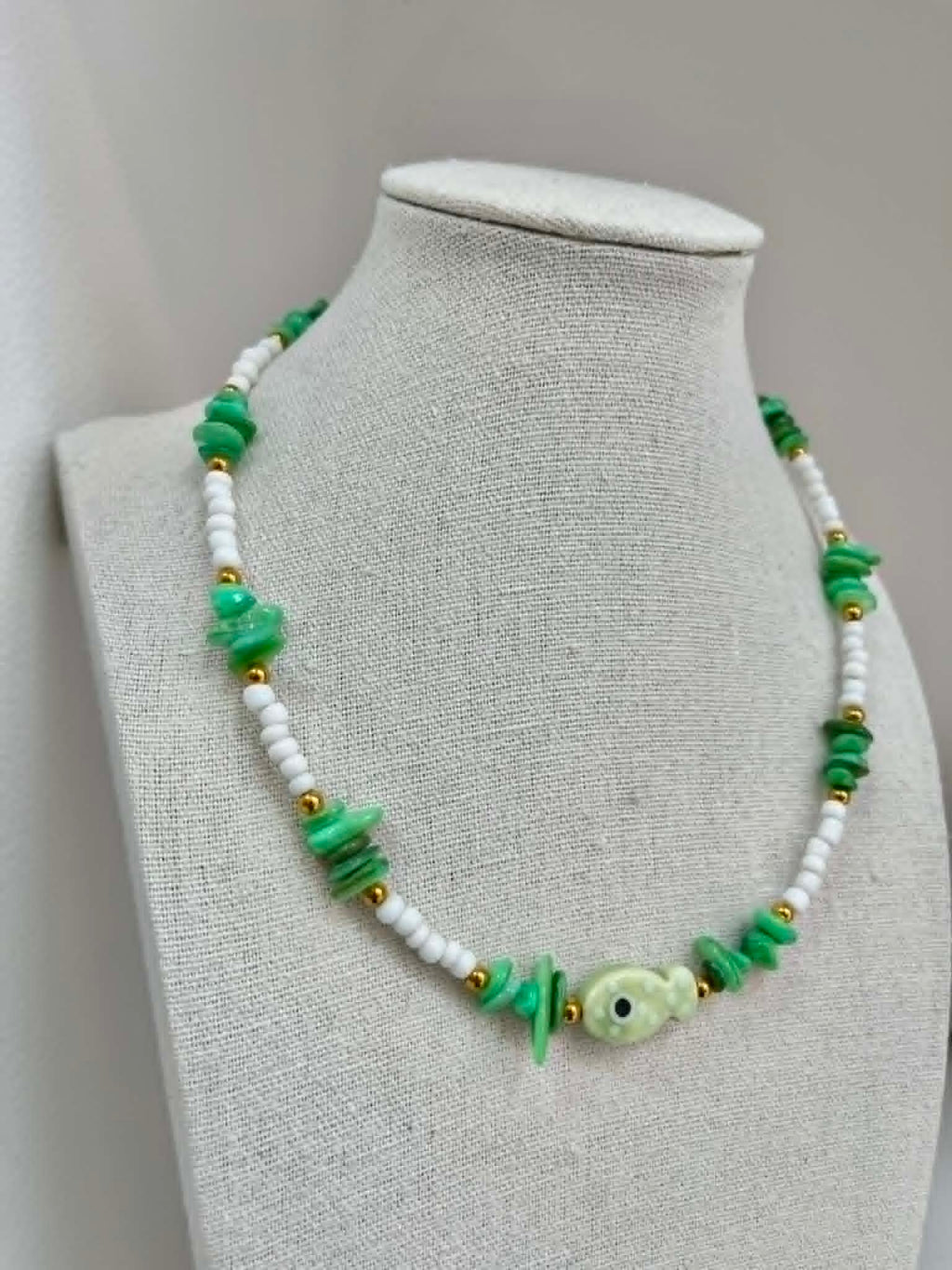 Green Fish Necklace
