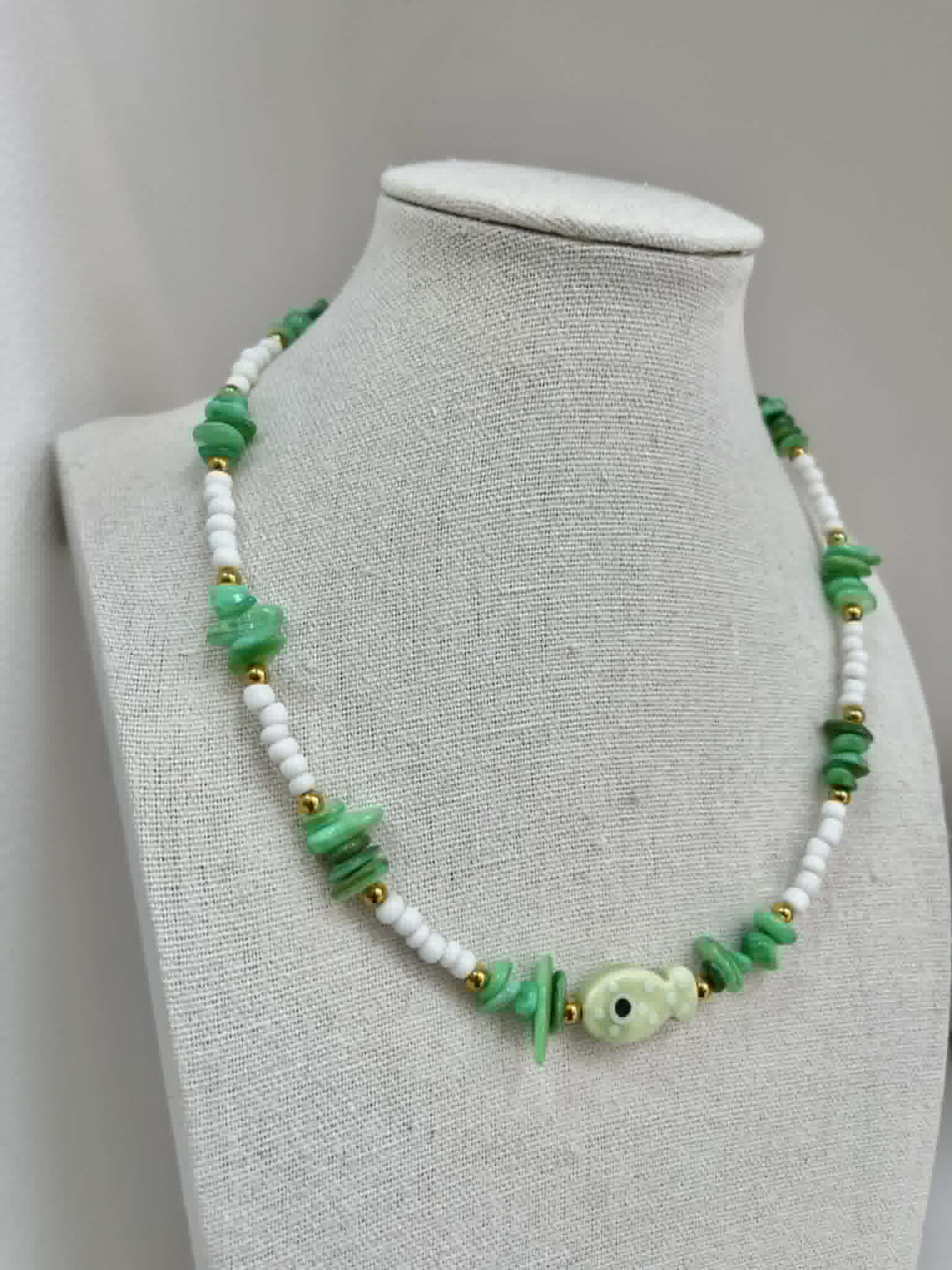 Green Fish Necklace