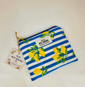 Blue Lemons Mini Zipper Pouch