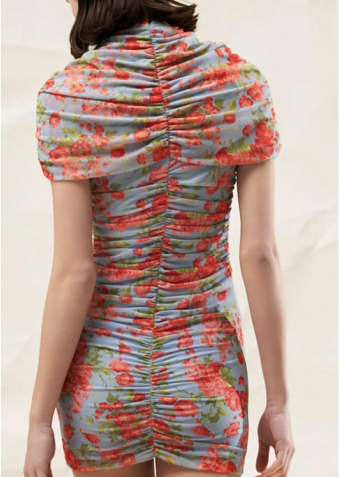 Floral Dress With Gripping