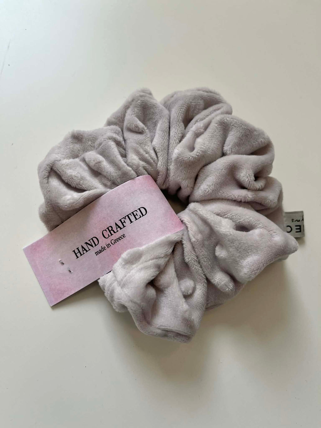 Handmade Scrunchie - Soft Grey