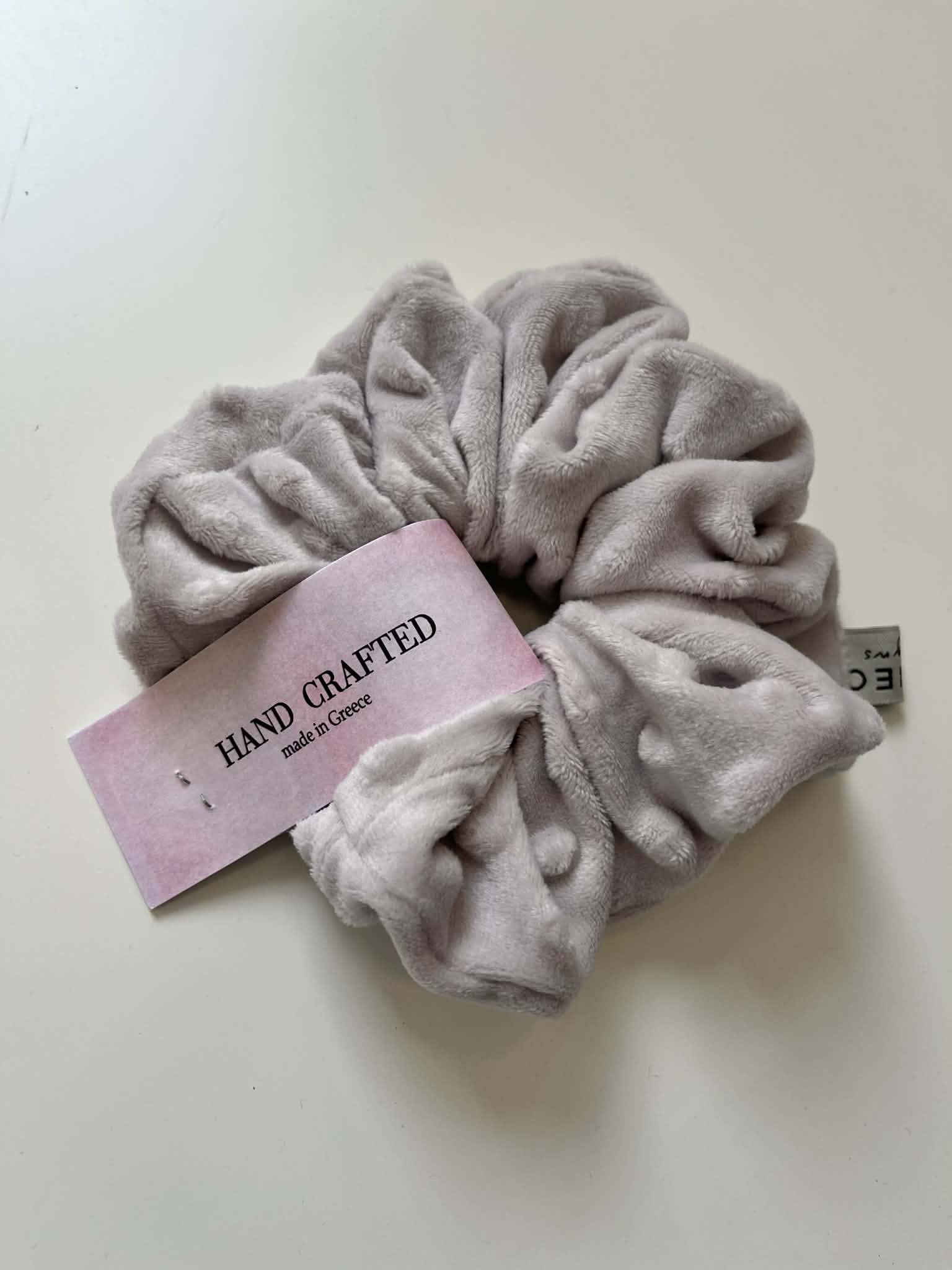 Handmade Scrunchie - Soft Grey