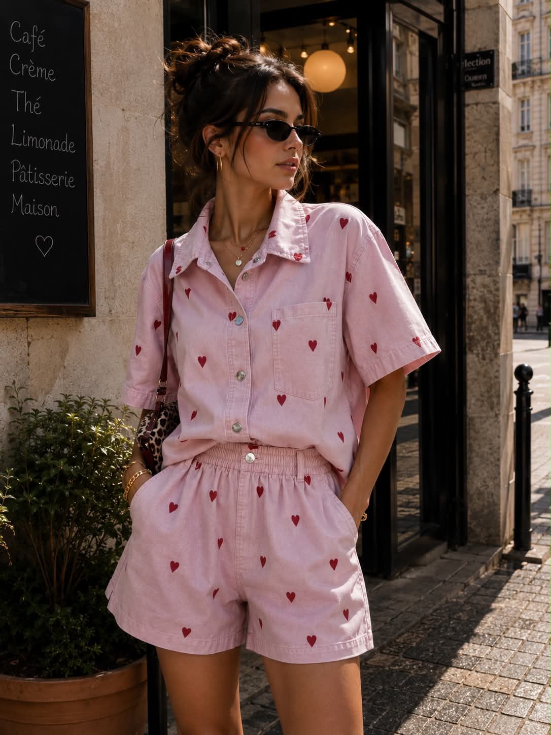 Heart Denim Set