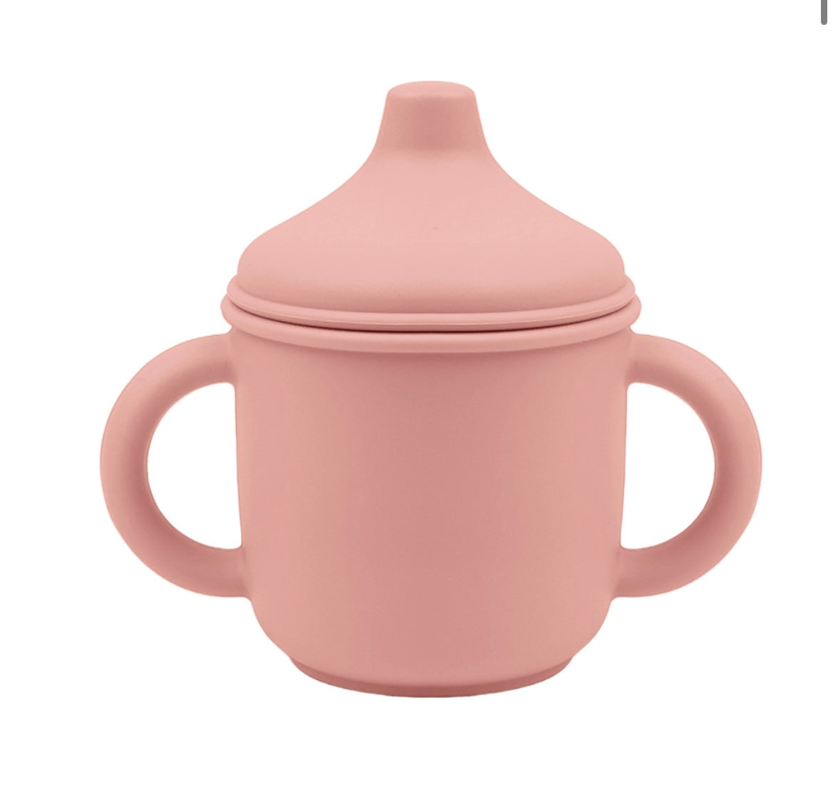Ποτηράκι Σιλικόνης με πιπίλα 150ml – Rose Dawn