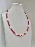 Pink Fish Necklace
