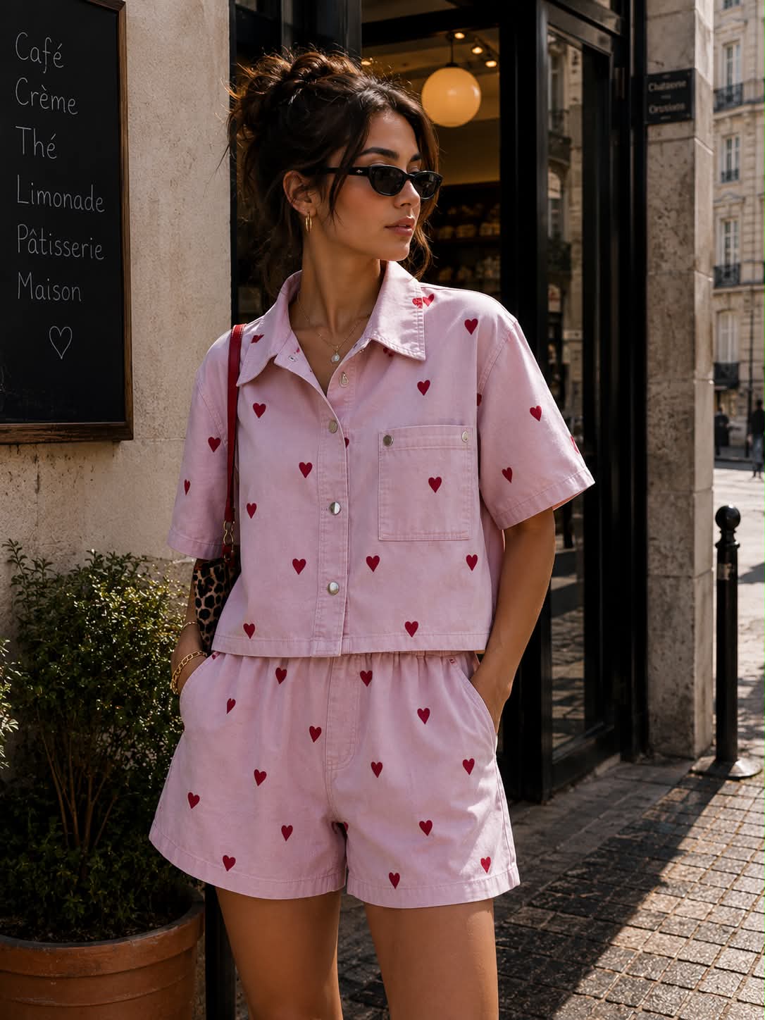 Heart Denim Set