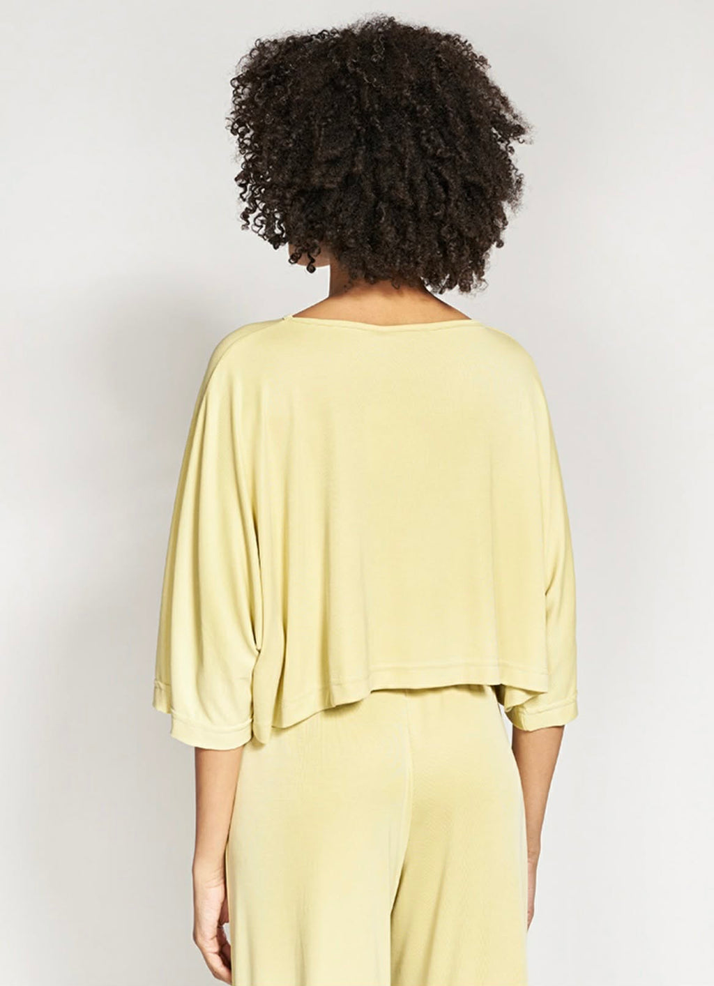 Crop Oversized Μπλούζα με Χαλαρή Εφαρμογή