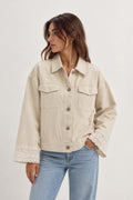 Cream Lace Detail Jacket