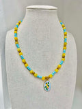 Blue Lemonade Necklace