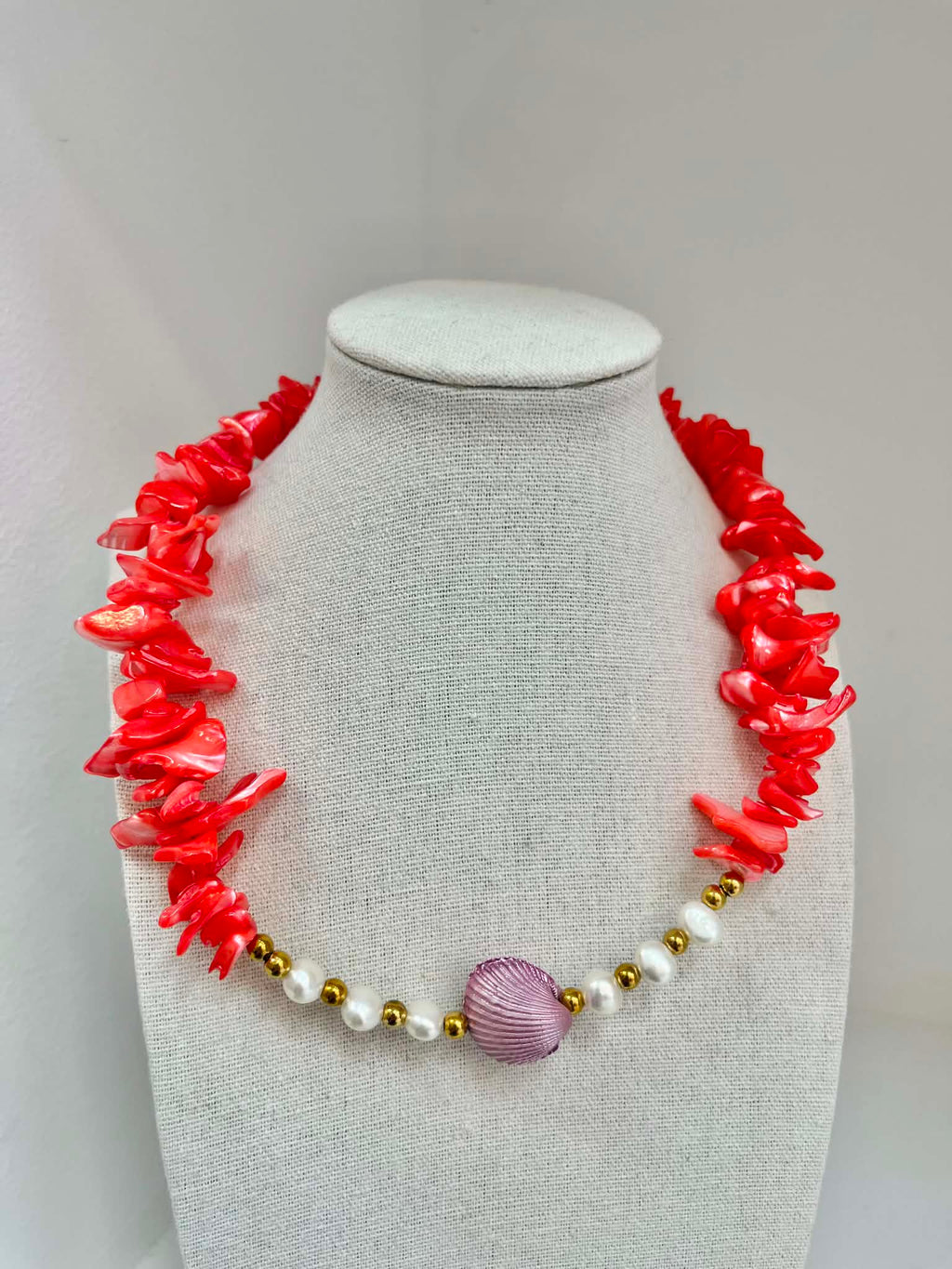 Coral Kiss Necklace