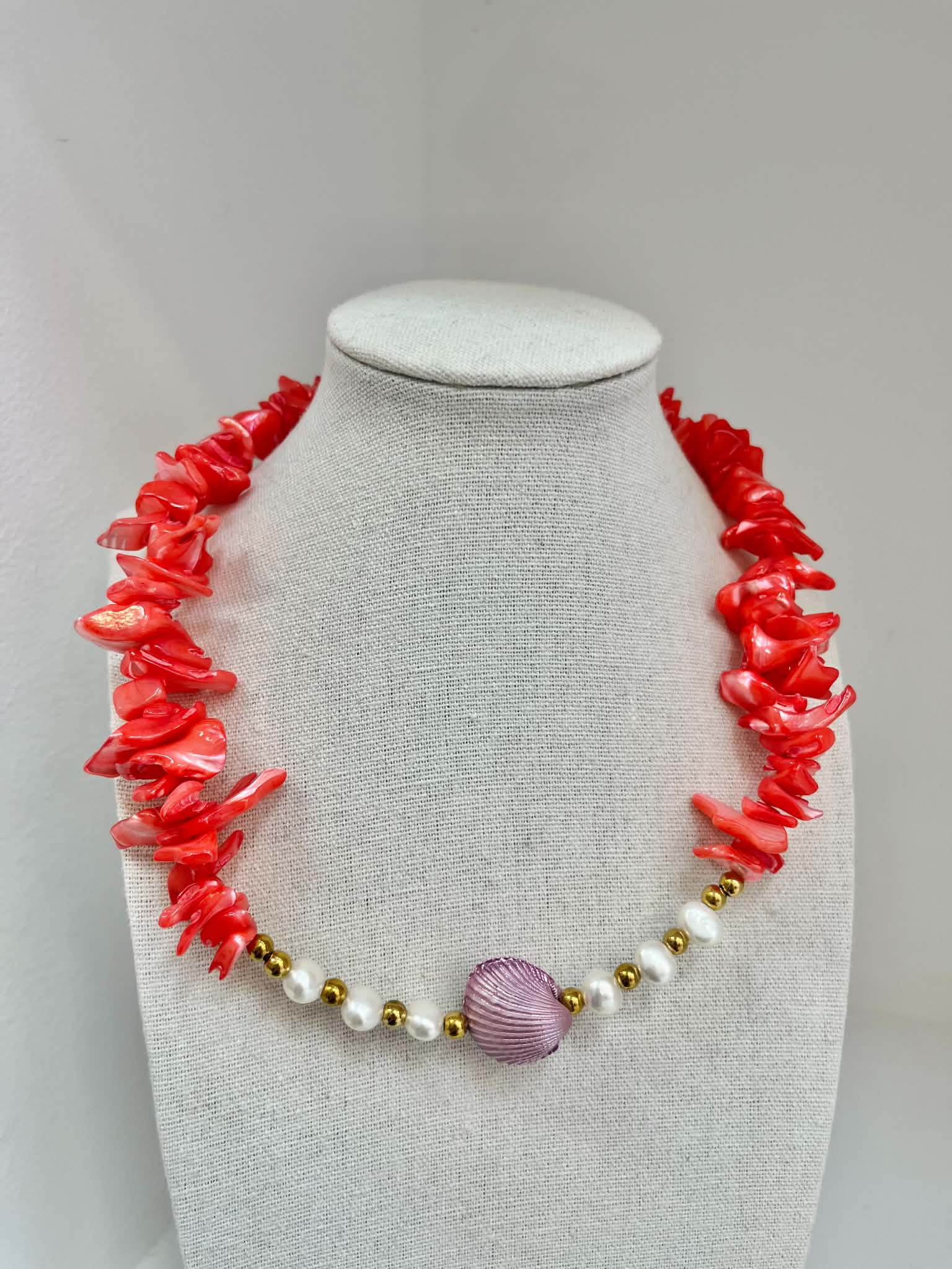 Coral Kiss Necklace