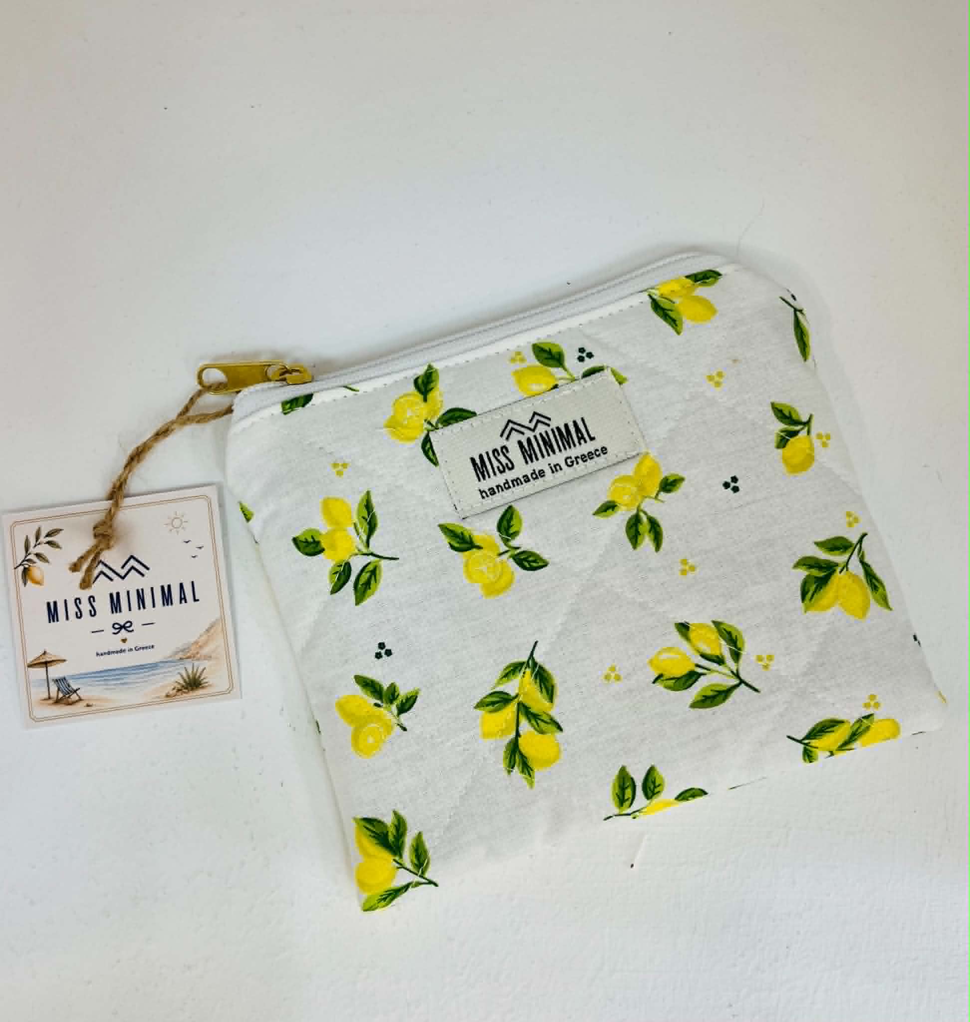 Lemons Mini Zipper Pouch
