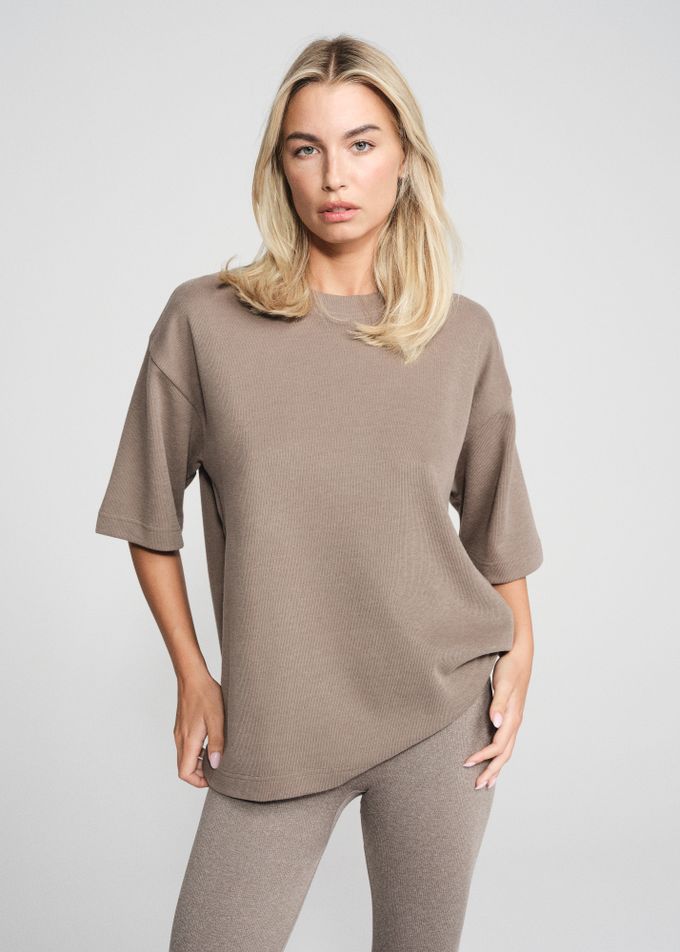 Μπλούζα με oversized βαμβάκι