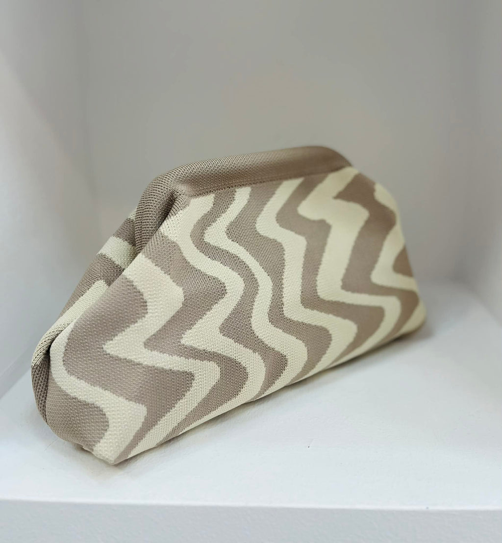 Wave Clutch - Beige