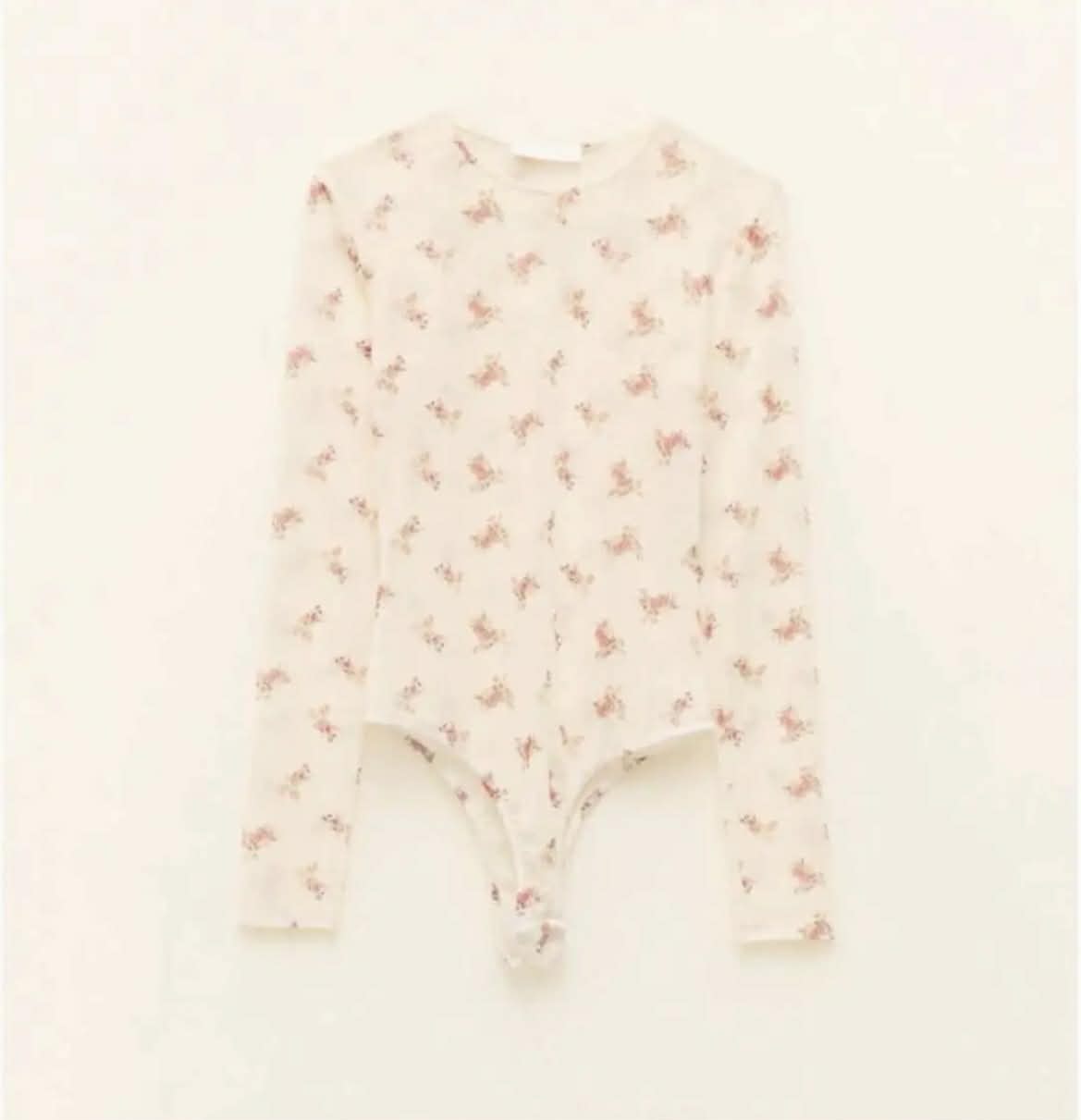 Lumina Romantic Floral Bodysuit – Διάφανο Κορμάκι με Λουλουδάκια