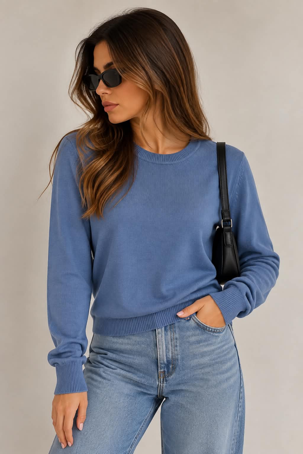 Soft Essential Knit Sweet Blue