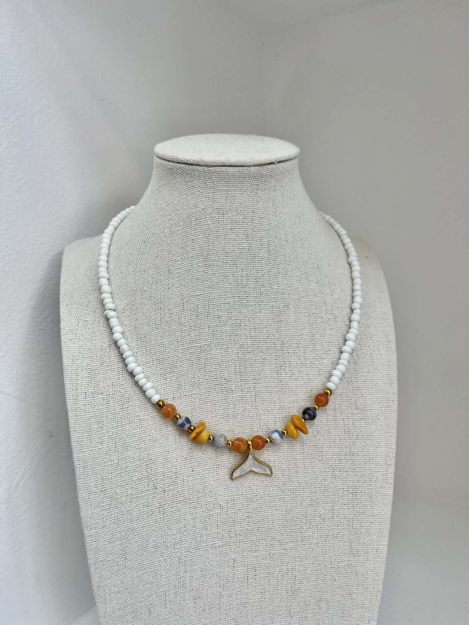 Coral Mermaid Necklace