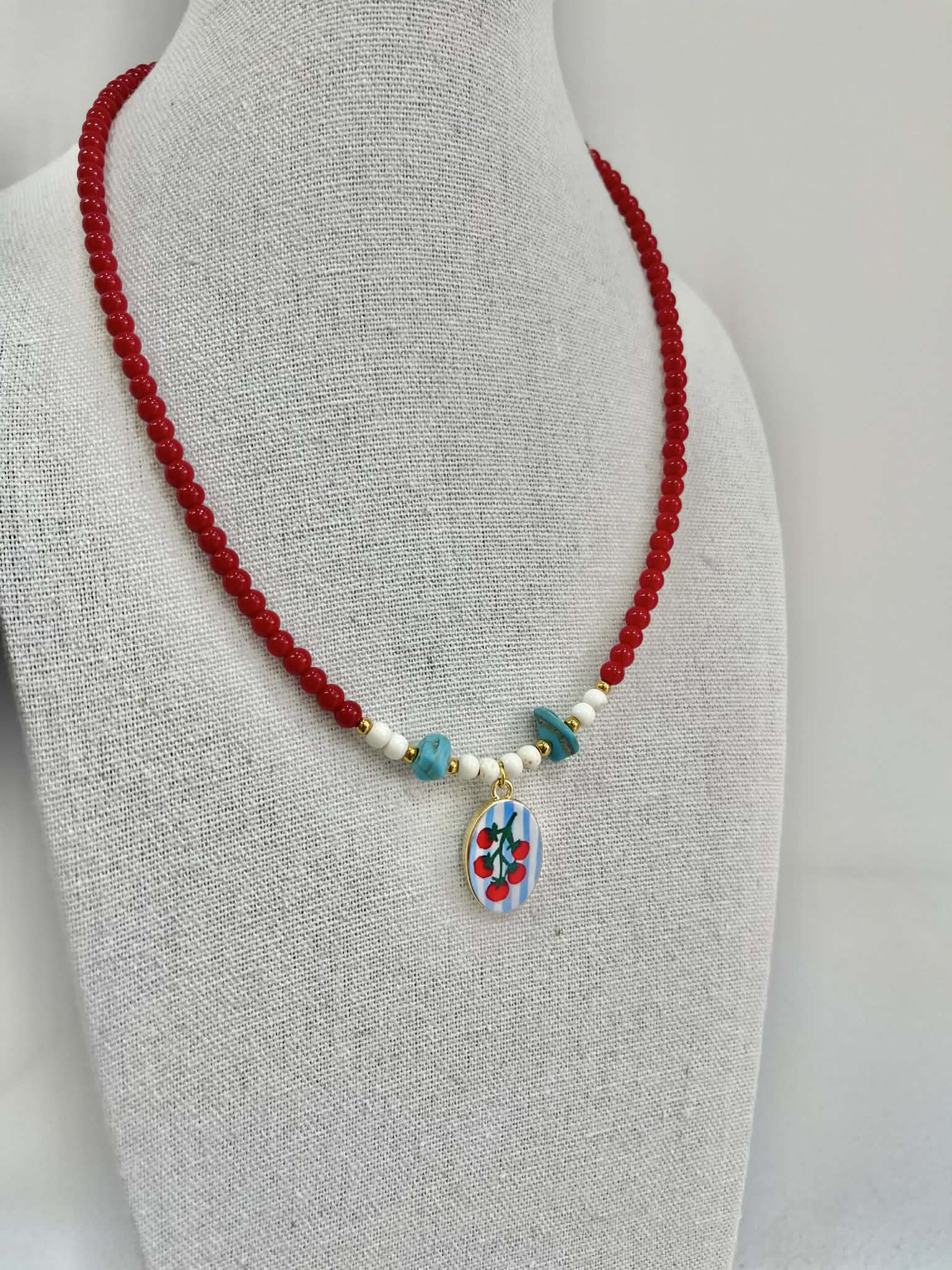 Tomato Handmade Necklace