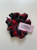 Handmade Scrunchie - Tartan Red