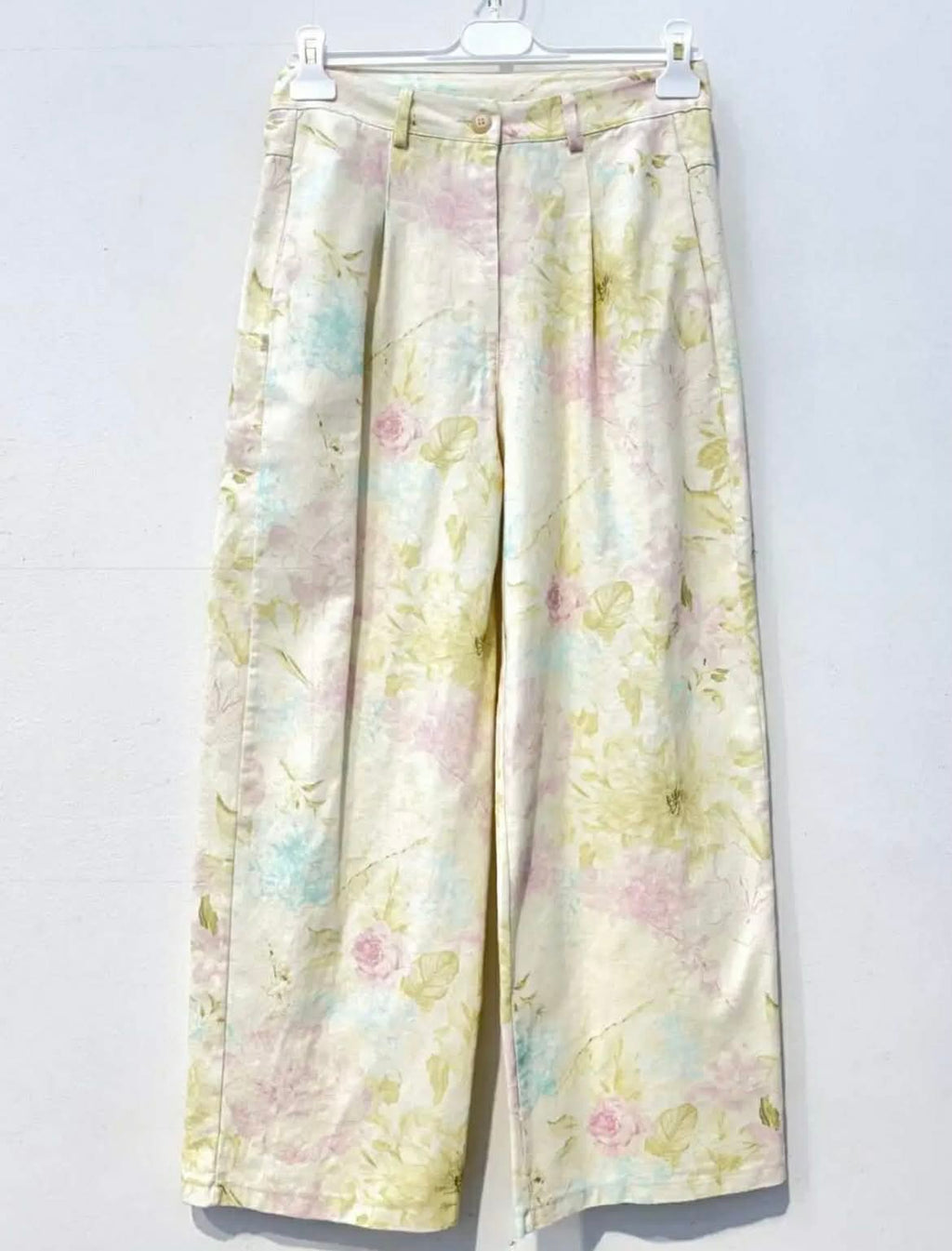 Floral Wide Leg Παντελόνι