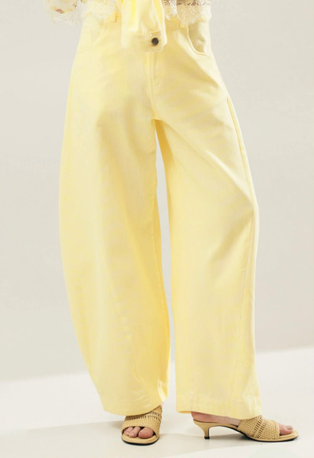 Striped Denim Trouseres Lumina