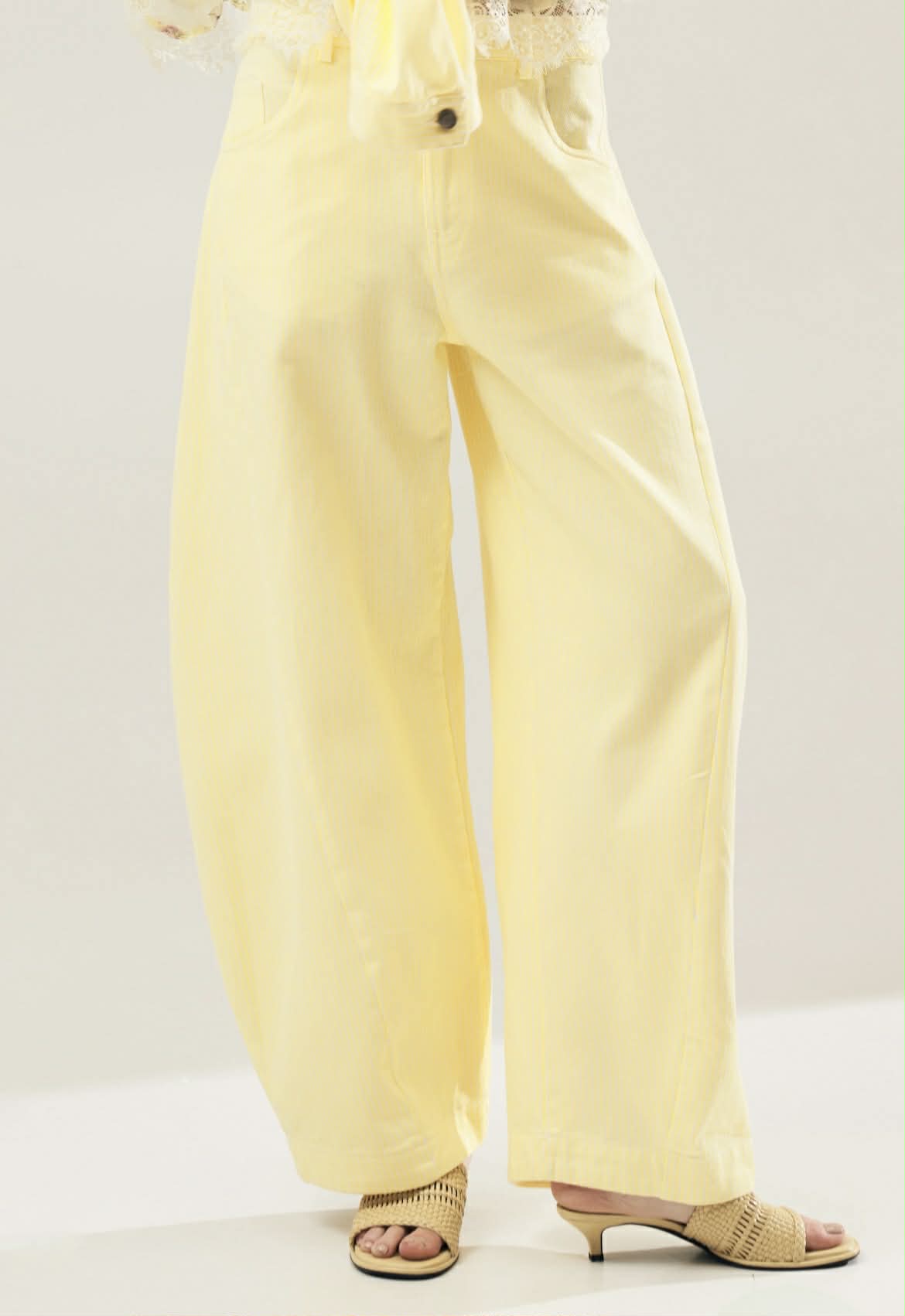 Striped Denim Trouseres Lumina