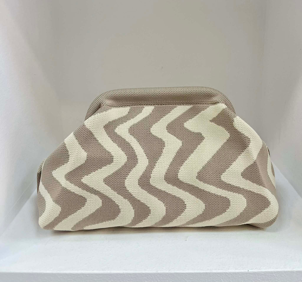 Wave Clutch - Beige