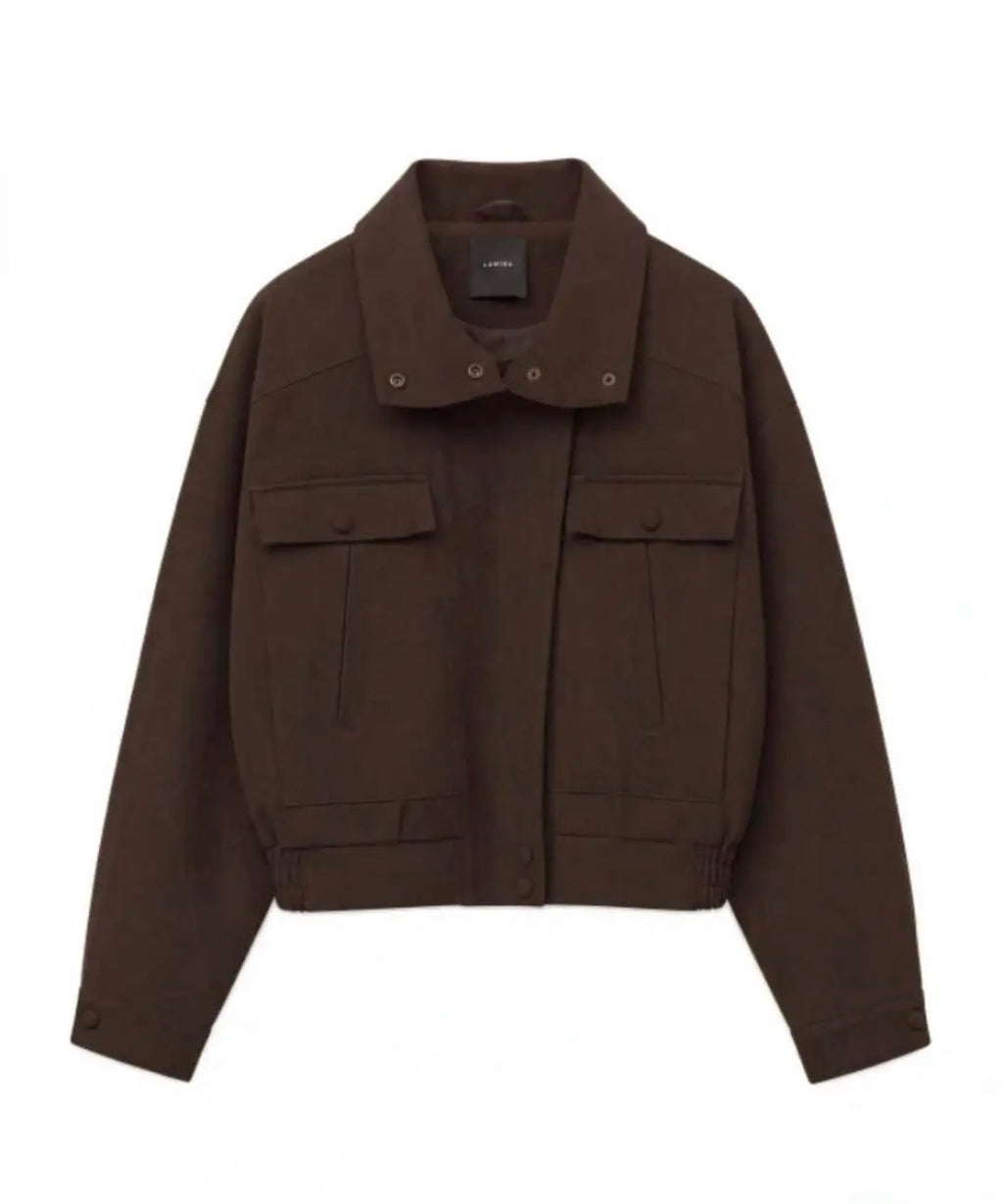 Brown Suede Effect Jacket