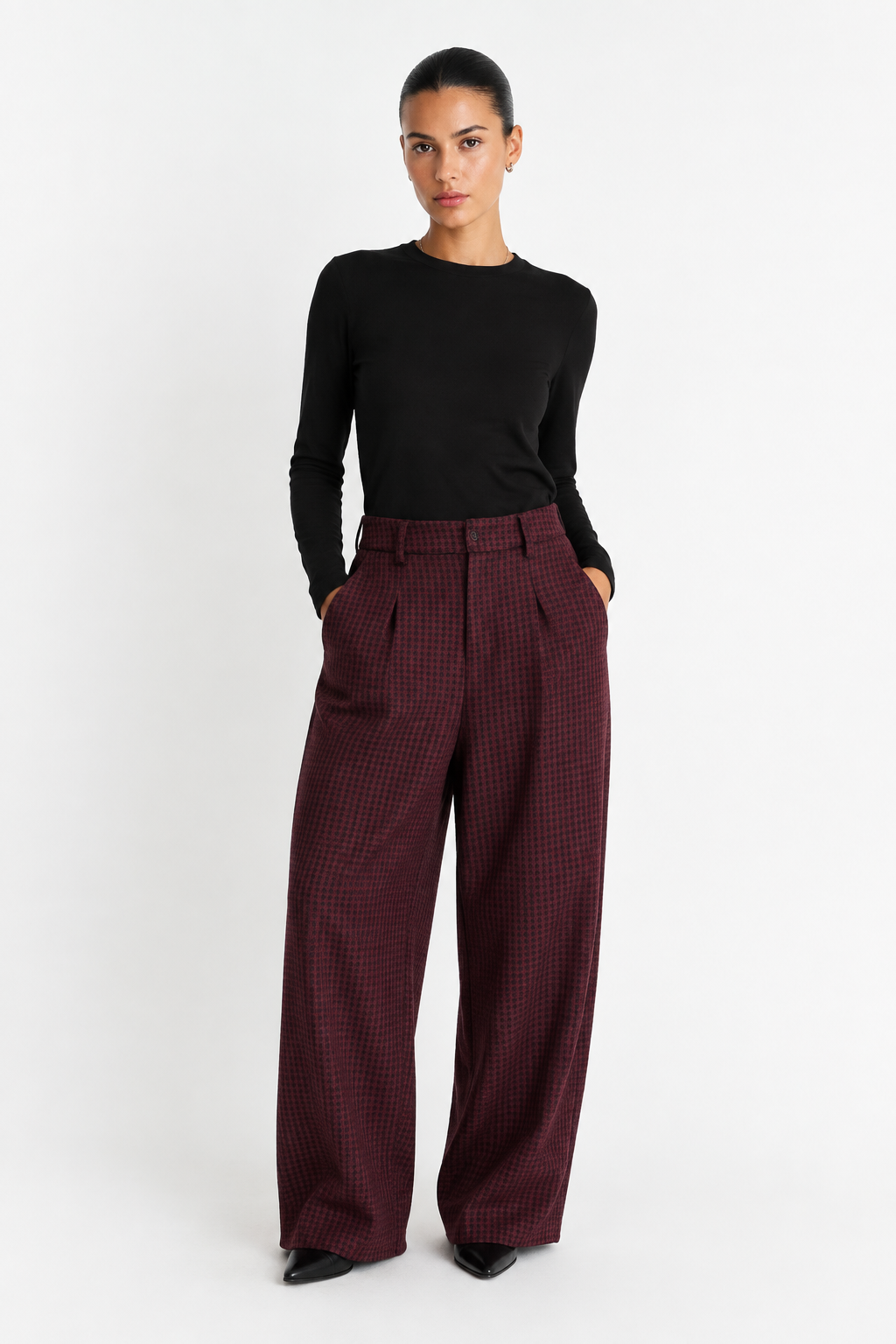 Lumina Pants Burgundy