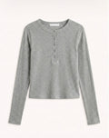Lumina button top grey
