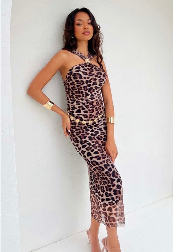 Leopard Φόρεμα Τούλι