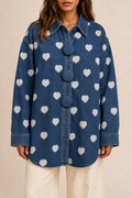 Heartbeat Oversized Denim Jacket