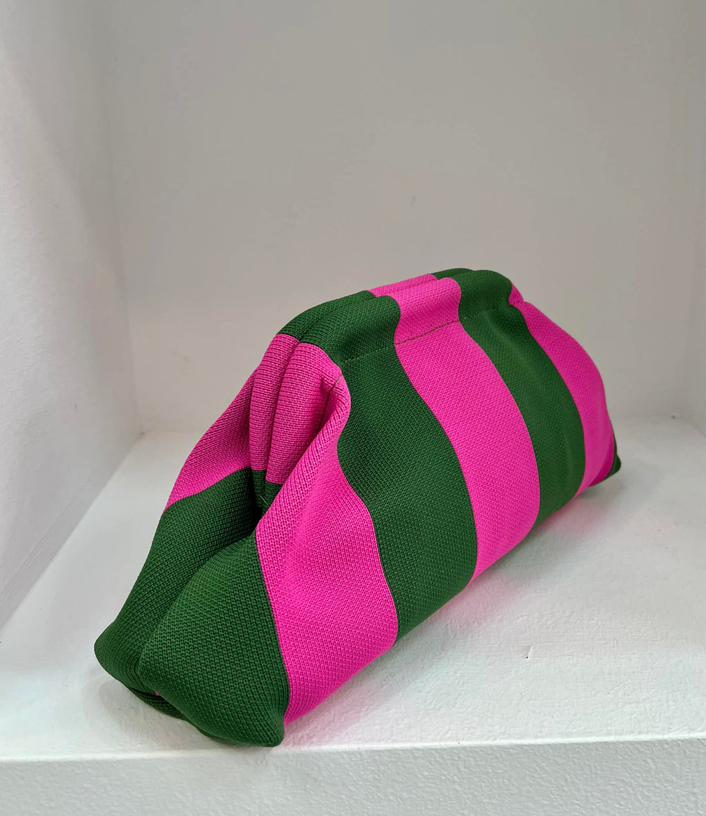 Aura Clutch - Pink / Green