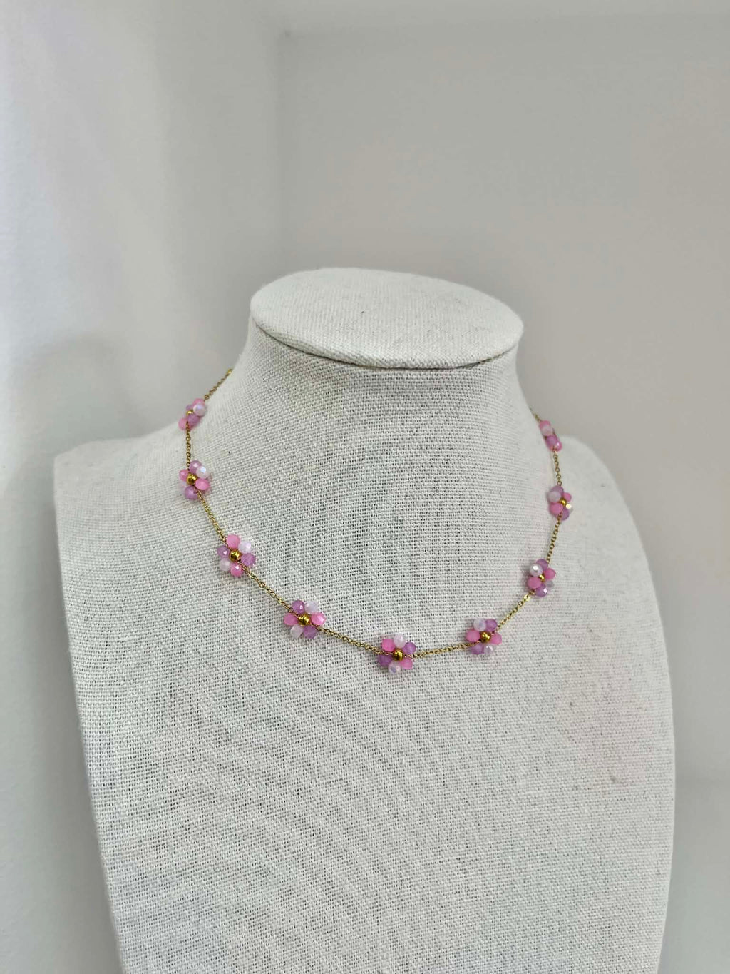 Flower Necklace - Pink
