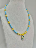 Lemon Blue - Handmade Necklace