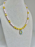 Lemon Pink - Handmade Necklace