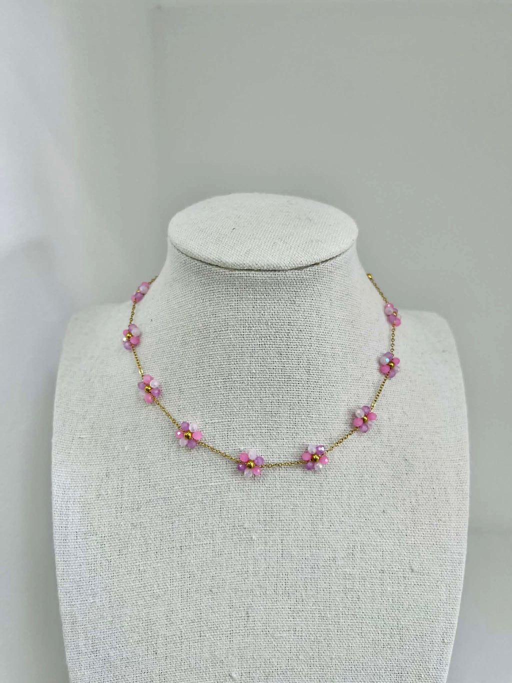 Flower Necklace - Pink