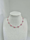Flower Necklace - Pink