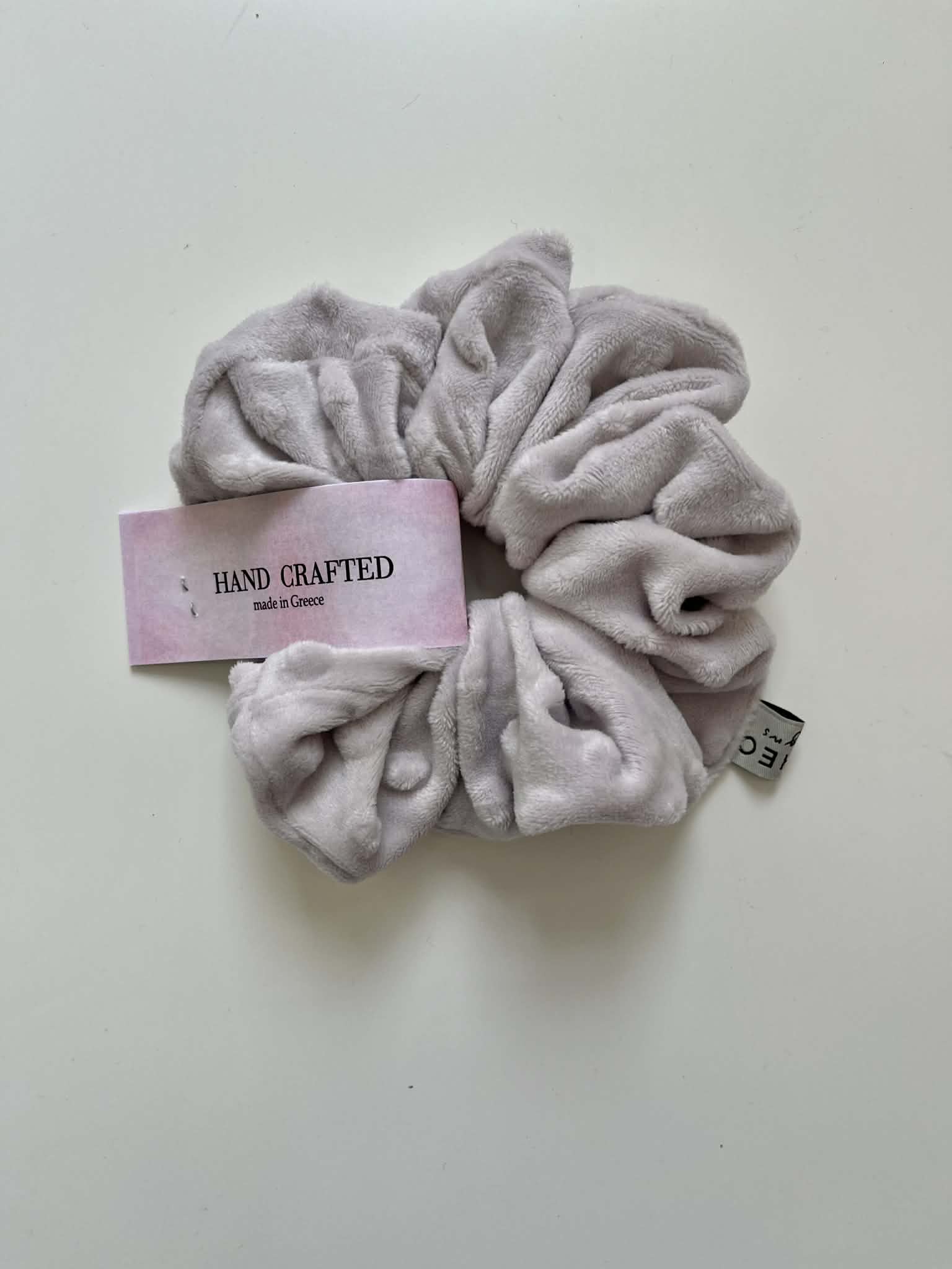 Handmade Scrunchie - Soft Grey