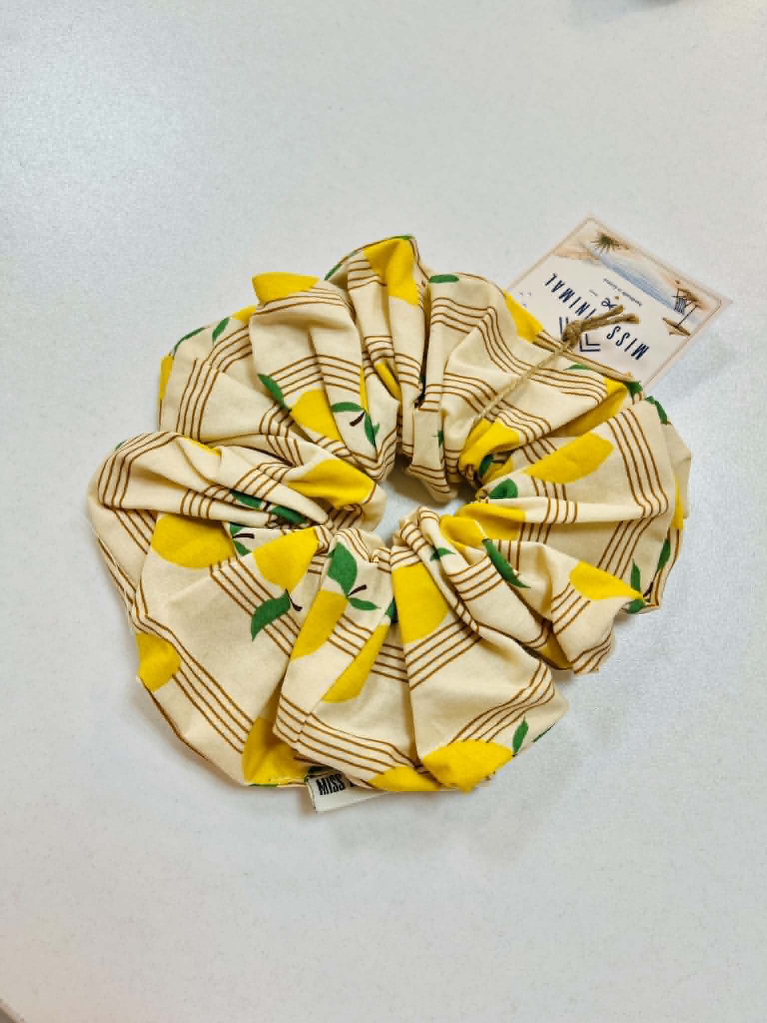 Lemon Handmade Scrunchie