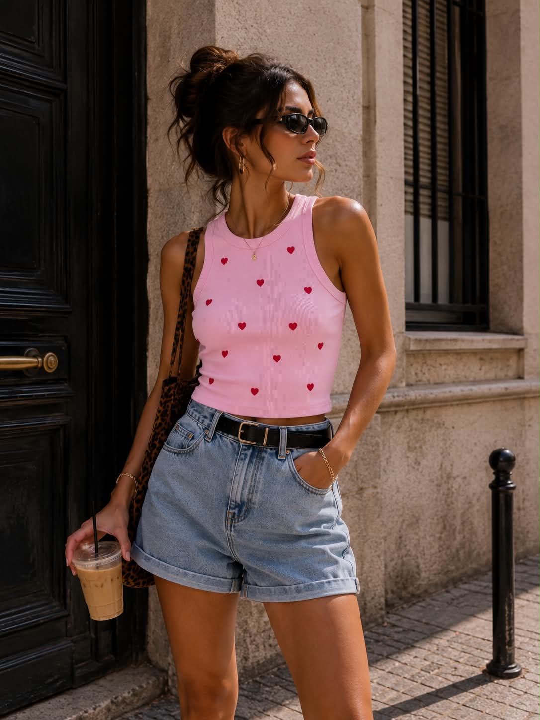 Baby Pink Hearts Top