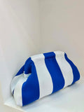 Aura Clutch - Blue/White