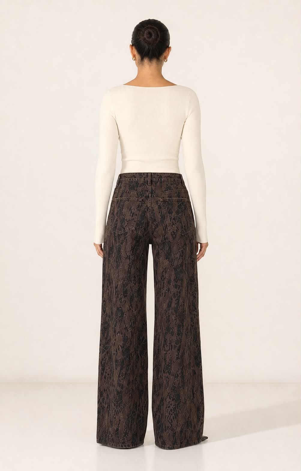 Wild Mocha Wide Leg Jeans