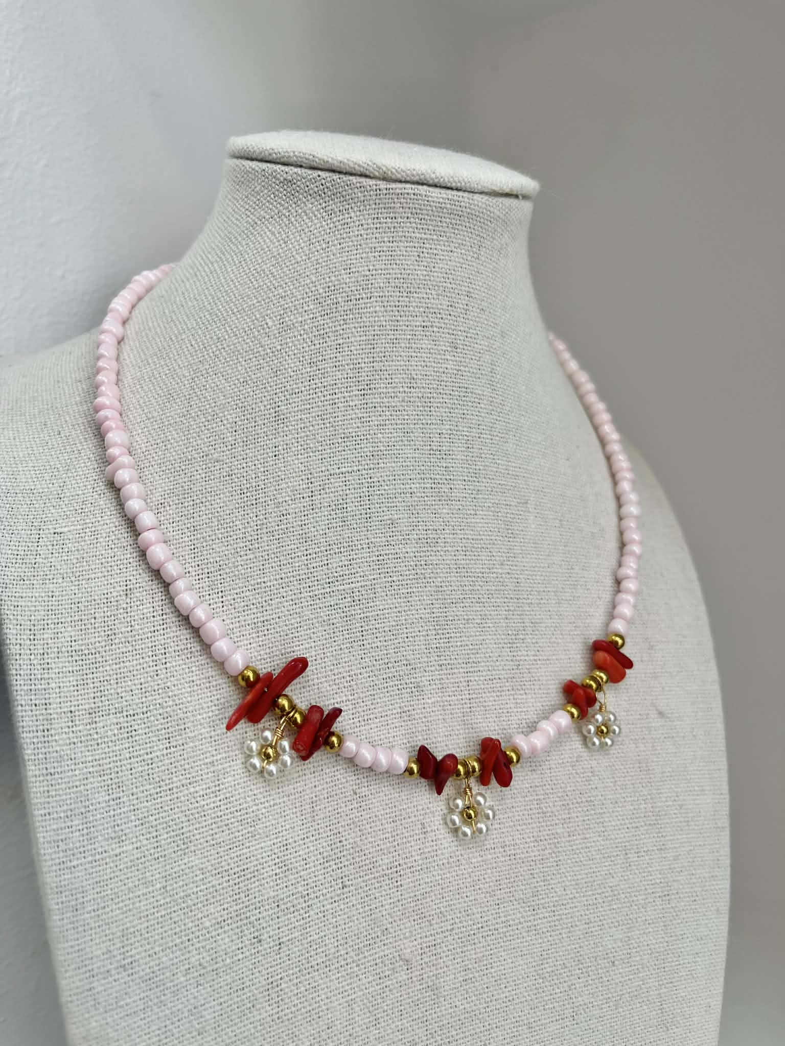 Coral Blossom Necklace