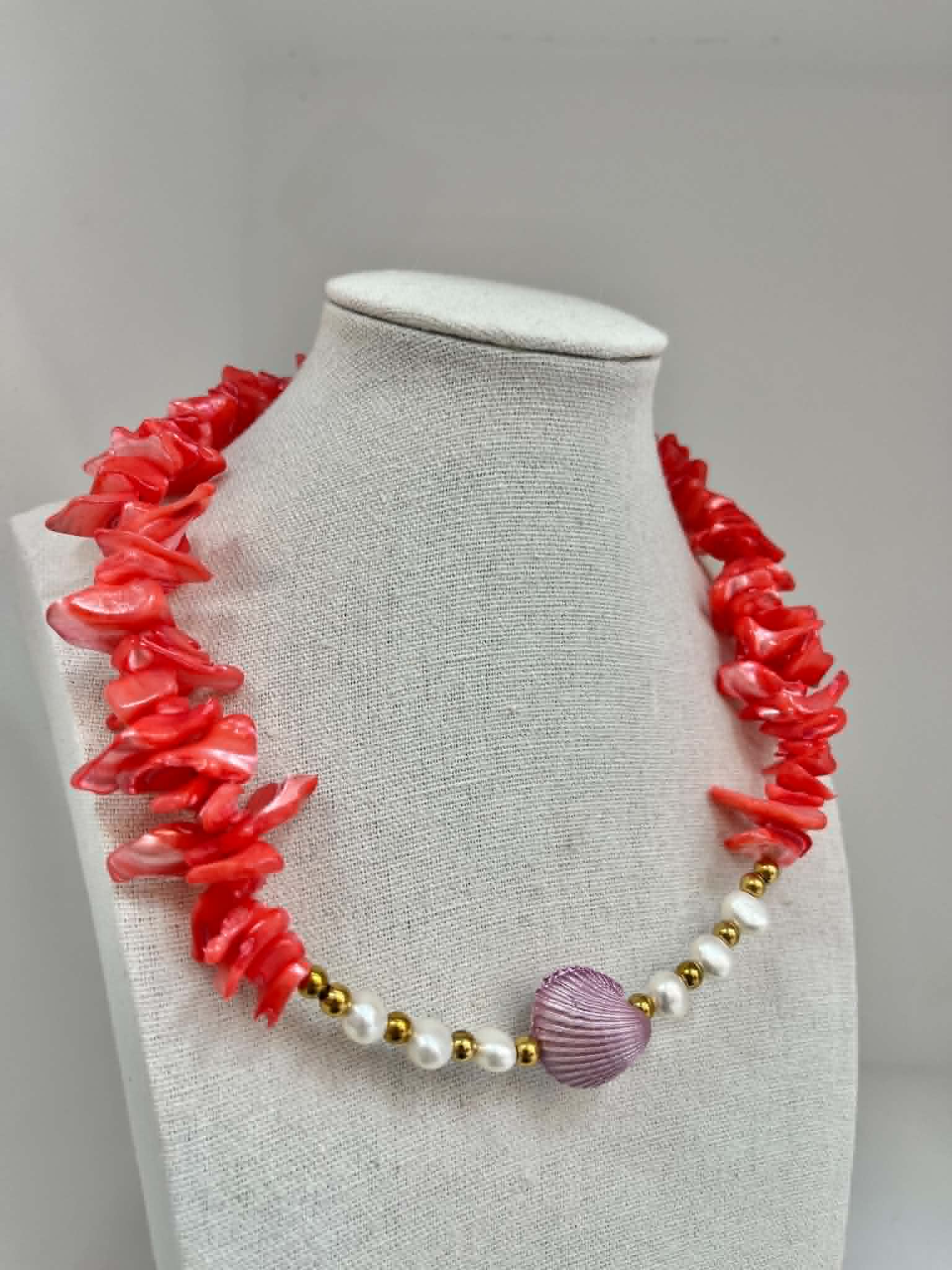 Coral Kiss Necklace